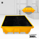 Pallet de Contenção para 4 Tambores 380 Litros - Perfil Médio - LojaDoAsfalto