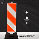 Barreira Vertical - E base de PVC reciclado - LojaDoAsfalto