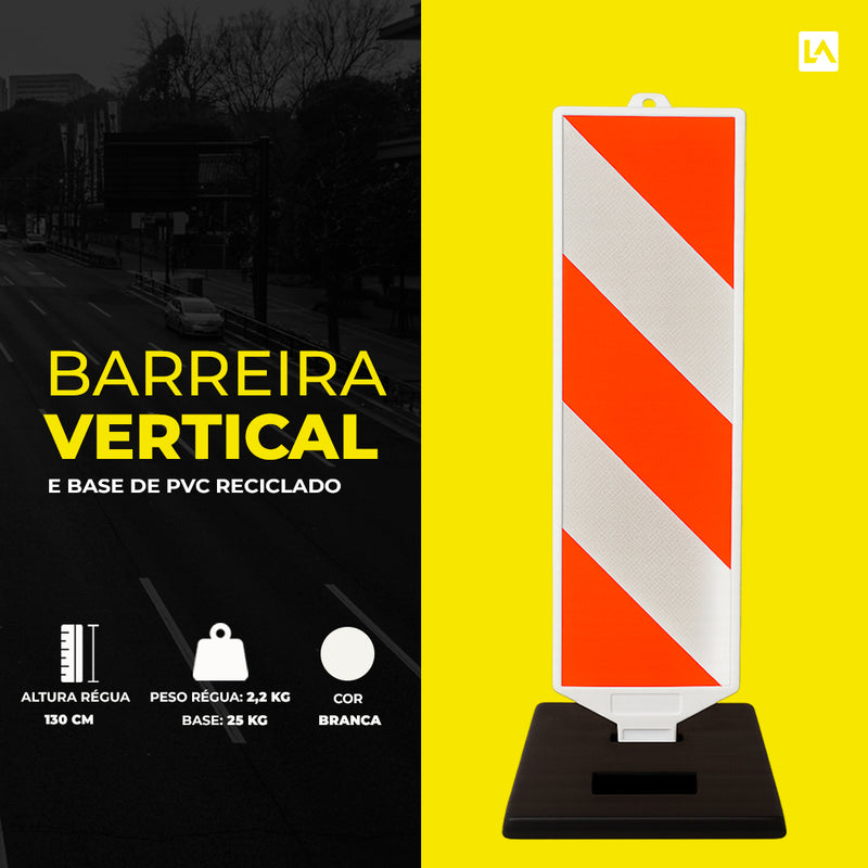 Barreira Vertical - E base de PVC reciclado