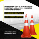 CONE RÍGIDO 50CM - LojaDoAsfalto