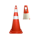 CONE RÍGIDO 50CM - LojaDoAsfalto