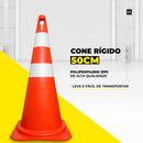 Cone Rígido 50CM - LojaDoAsfalto