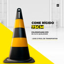 Cone Rígido 75CM - LojaDoAsfalto