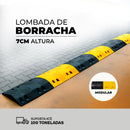 Lombada de Borracha 7cm de Altura - LojaDoAsfalto
