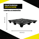 Pallet Plástico 2210 Leve Super - LojaDoAsfalto