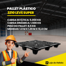 Pallet Plástico 2210 Leve Super - LojaDoAsfalto