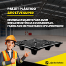 Pallet Plástico 2210 Leve Super - LojaDoAsfalto
