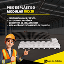 PISO DE PLÁSTICO MODULAR 50x25 - LojaDoAsfalto