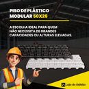 PISO DE PLÁSTICO MODULAR 50x25 - LojaDoAsfalto