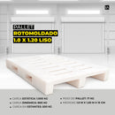 Pallet Rotomoldado 1.0 x 1.20 - LojaDoAsfalto