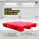 Pallet Rotomoldado 1.0 x 1.20 Liso - LojaDoAsfalto