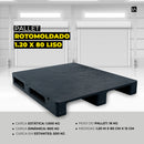 Pallet Rotomoldado 1.20 x 80 Liso - LojaDoAsfalto