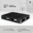 Pallet de Plástico 2210  Power 1000 x 1200 - LojaDoAsfalto