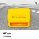 Tacha Refletiva Monodirecional Plástico Injetado - Amarelo - LojaDoAsfalto
