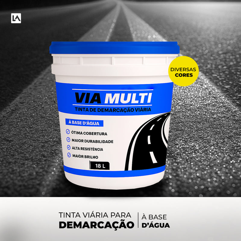 Tinta para demarcação viária ou construção civil, tinta para asfalto – base de água - LojaDoAsfalto
