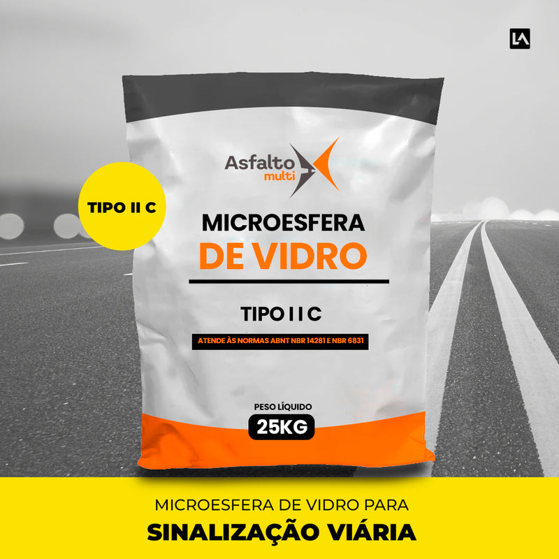 Microesferas de Vidro para Sinalização Viária Tipo ll C - LojaDoAsfalto