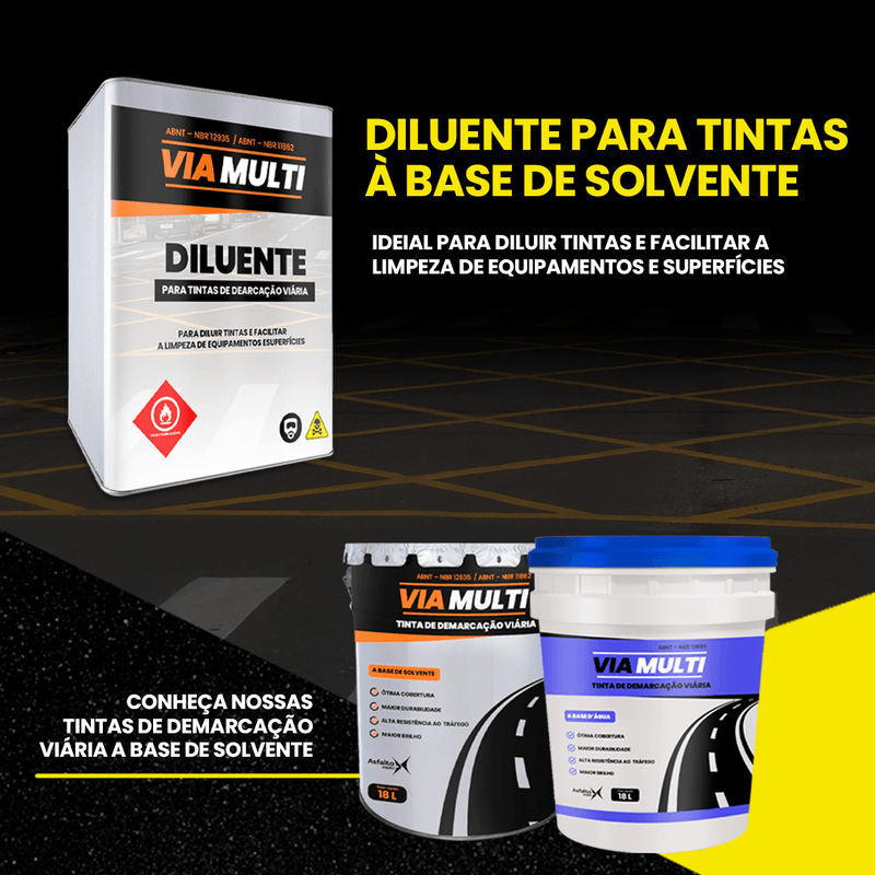 DILUENTE PARA TINTAS À BASE DE SOLVENTE - LojaDoAsfalto