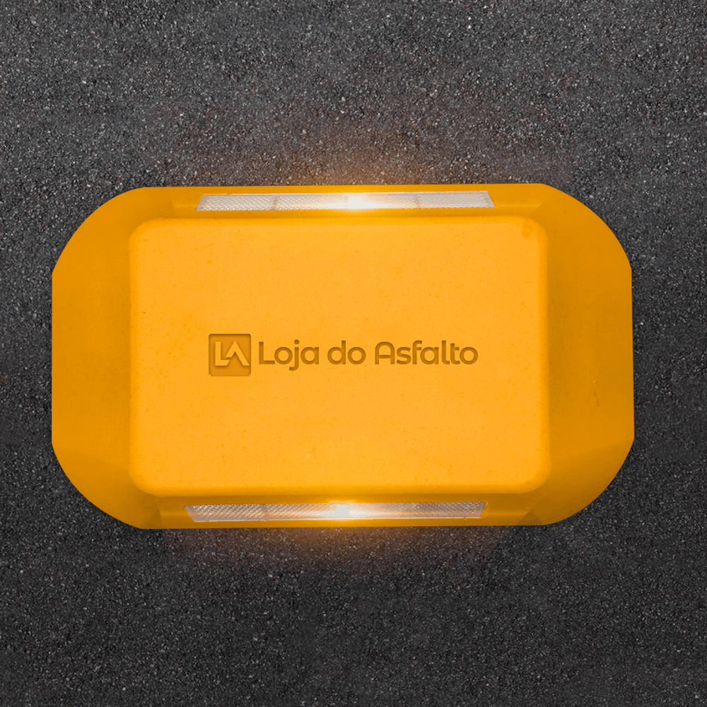 Tachão Refletivo de Resina - Amarela