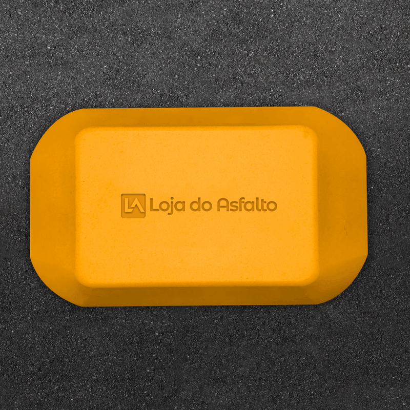 TACHÃO REFLETIVO DE RESINA - AMARELA - LojaDoAsfalto