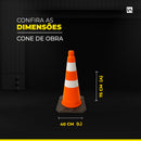 Cone de Obra - LojaDoAsfalto