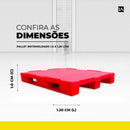 Pallet Rotomoldado 1.0 x 1.20 Liso - LojaDoAsfalto