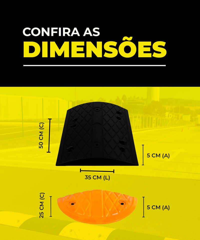 Lombada de Borracha - Quebra Molas - LojaDoAsfalto