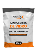 MICROESFERA DE VIDRO PARA SINALIZAÇÃO VIÁRIA TIPO ll A - DROP - ON - LojaDoAsfalto