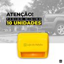 Tacha Refletiva Monodirecional Plástico Injetado - Amarelo - LojaDoAsfalto