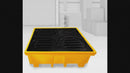 Pallet de Contenção para 4 Tambores 380 Litros - Perfil Médio
