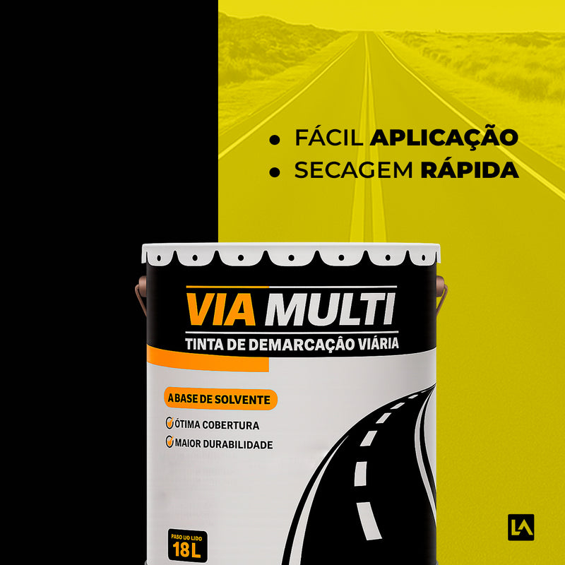 Tinta para demarcação viária para asfalto ou construção à base de solvente - LojaDoAsfalto
